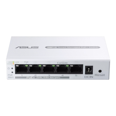 Фото ASUS EBP15//5-Port GbE Smart Managed PoE+ Switch