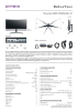 Фото 34'' IRBIS NOBLEVIEW 34 LED Monitor Curved 3440x1440, 21:9, VA, 400 cd/m2, 4000:1, 3ms, HDMI, DP USB-C(65W) USB-Ax2 USB-B 165Hz Speak Tilt Height Swivel внешн. Бп VESA Black 3y (China)