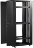 Фото Шкаф 19 Business, 42U 800x1200, черный, передняя дверь стекло, задняя дверь распашная металл