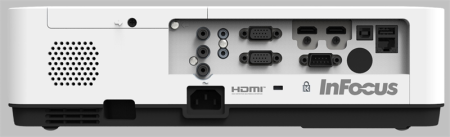 Фото INFOCUS IN1034 3LCD,5000lm,XGA,1.48~1.78:1,50000:1,16W,2хHDMI 1.4b,VGAin,CompositeIN,3,5audioIN,RCAx2IN,USB-A,VGAout,3,5audioOUT,RS232,MiniUSB B serv,RJ45,PJLink,3,3 кг