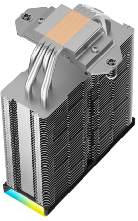 Фото DEEPCOOL AK400 DIGITAL SE LGA1700/1200/115X/AM5/AM4 (18шт/кор, TDP 220W, PWM, Fan 120mm, 4 тепл. трубки, ARGB, черный) RET (R-AK400-BKADMN-GJD)
