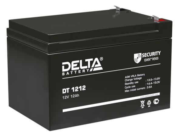 Delta Аккумуляторная батарея для ОПС DT 1212 (12V / 12Ah) (4614010040013)