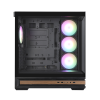 Фото ZALMAN P40 Prism Plus, ATX, BLACK, WINDOW, 3xCombo (3.5'' or 2.5"), 1xUSB TYPE-C, 2xUSB3.0, SIDE 3x120mm ARGB, REAR 1x120mm ARGB