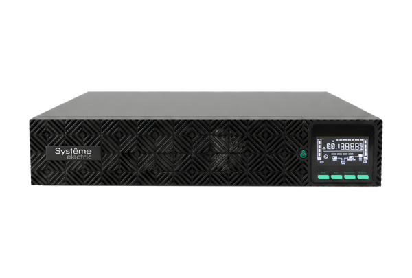 Systeme Electric Smart-Save Online SRV, 2000VA/2000W, On-Line, Extended-run, Rack 2U(Tower convertible), LCD, Out: 8xC13, SNMP Intelligent Slot, USB, RS-232, Dry contact