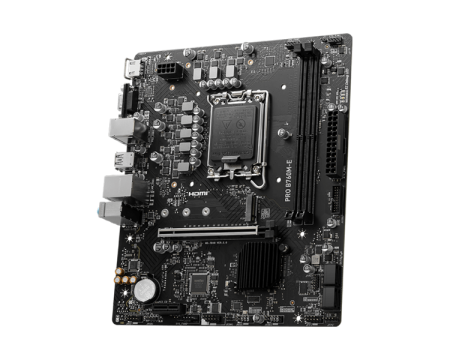 Фото MSI PRO B760M-E LGA1700/B760/2xDDR5/mATX/HDMI, VGA