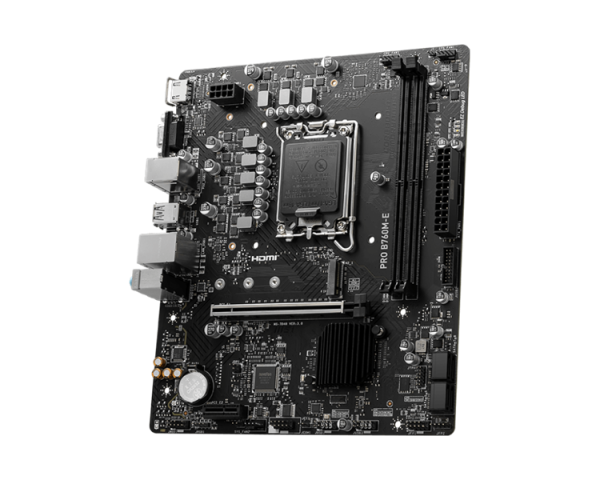 Фото MSI PRO B760M-E LGA1700/B760/2xDDR5/mATX/HDMI, VGA