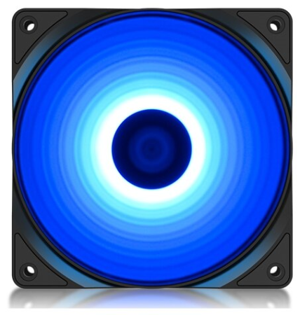 Фото DEEPCOOL RF120B 120x120x25мм (96шт./кор, LED Blue подсветка, 1300об/мин) Retail (DP-FLED-RF120-BL)