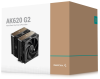 Фото DEEPCOOL AK620 G2 LGA1851/1700/1200/115X/AM5/AM4 (8шт/кор, TDP 260W, PWM, DUAL Fan 120mm, 6 тепл. трубок, Copper Base, Wood-grain top cover, черный) RET (R-AK620G2-BKNNMN-GJD)