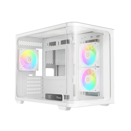 Фото Ocypus Iota C50 WH Curve ARGB Digital, MATX, Type-C*1, USB3.0*2, REAR 1x120mm ARGB, MB SIDE 2x120mm ARGB