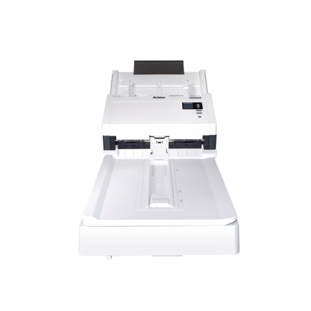 Фото Avision AD345GFN, протяжный с планшетом А4, 60 стр/мин, ДАПД 100 листов, USB3.2, USB-Host, Ethernet (000-1013-02G)