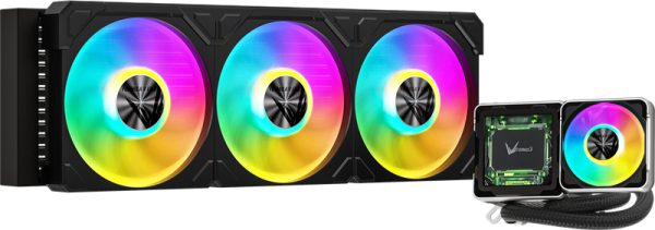 Formula V Line Cryo Wing Digi 360 BK, 360mm, LCD 2.73", 3x120mm, ARGB fans, LGA115X/1200/1700/1851/1366/2011/2066, AM3/AM4/AM5/Ryzen3/Ryzen5/Ryzen7/Threadripper/RT4