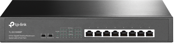 TP-Link TL-SG1008P, 8-Port Gigabit Desktop Switch with 4-Port PoE+, 64 W