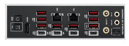 Фото ASUS ROG CROSSHAIR X870E EXTREME, AM5, X870E, 4*DDR5, 4*SATA, 5*M.2, 10*USB 3.2, 2*Type-C, 2*USB4, 6*PCIx16, HDMI, E-ATX; 90MB1LB0-M0EAY0
