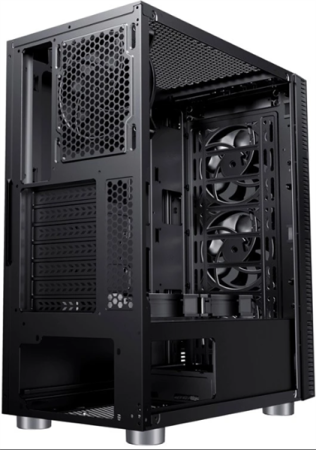 Фото Accord 3407 black w/o PSU ATX 8x120mm 2xUSB2.0 1xUSB3.0 audio bott PSU