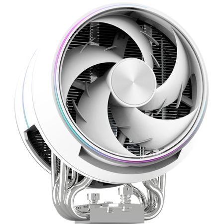 Фото ZALMAN ZET5 WHITE, 5 HEAT PIPES, 4-PIN PWM, 600-2000 RPM, 30.4 DBA MAX, HYDRO BEARING, FULL SOCKET SUPPORT