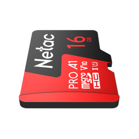 Фото Netac P500 Extreme PRO 16GB MicroSDHC V10/U1/C10 up to 100MB/s, retail pack with SD Adapter