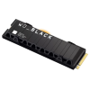 Фото Western Digital Black SN850X SSD M2.2280 PCIe 4.0 1Tb, 7300MBs/6300MBs, TBW 600, with heatsink, WDS100T2XHE, 1 year