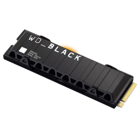 Фото Western Digital Black SN850X SSD M2.2280 PCIe 4.0 1Tb, 7300MBs/6300MBs, TBW 600, with heatsink, WDS100T2XHE, 1 year