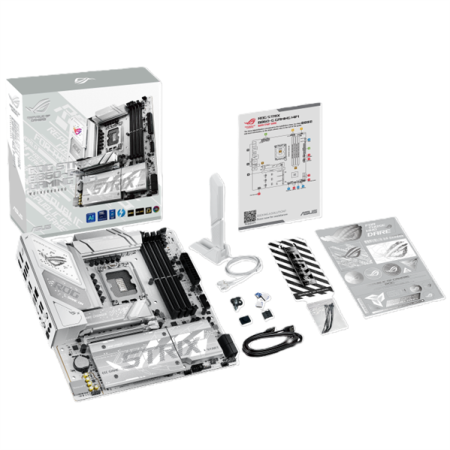 Фото ASUS ROG STRIX B860-G GAMING WIFI, LGA1851, B860, 4*DDR5, 4*SATA, 4*M.2, 4*USB 3.2, 4*USB 2.0, Type-C, 2*PCIx16, DP+HDMI, ATX; 90MB1JF0-M0EAY0
