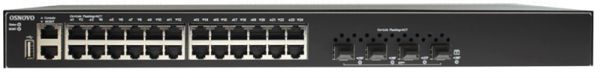 OSNOVO SW-24G4X-L3ST (ПРОЕКТНАЯ ДОП СКИДКА) Управляемый стекируемый L3 коммутатор Gigabit Ethernet на 24xRJ45 + 4x10G SFP+ Uplink. Порты: 24 x GE (10/100/1000Base-T) + 4 x 1G/10G SFP+ Uplink, консольн