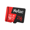 Netac P500 Extreme PRO 256GB MicroSDXC V30/A1/C10 up to 100MB/s, retail pack with SD Adapter
