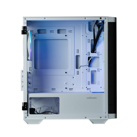 Фото ZALMAN M4 White, MATX, WHITE, WINDOW, 1xCombo (3.5'' or 2.5''), 1x3.5", 2x2.5", 1xUSB2.0, 2xUSB3.0, FRONT 3x120mm ARGB, REAR 1x120mm ARGB