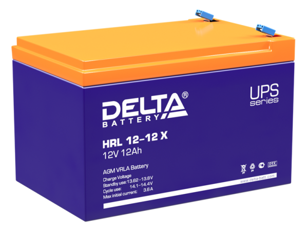 Delta Аккумуляторная батарея для ИБП (10-12 лет) HRL 12-12 X (12V / 12Ah) (4614010610002)