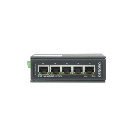 Фото OSNOVO SW-70500-I Промышленный коммутатор Gigabit Ethernet на 5GE RJ45 портов. Порты: 5 x GE (10/100/1000Base-T). Встроенная грозозащита 6кВ. Питание: 3 x входа DC9-57V(6W). БП в комплект НЕ входит. М