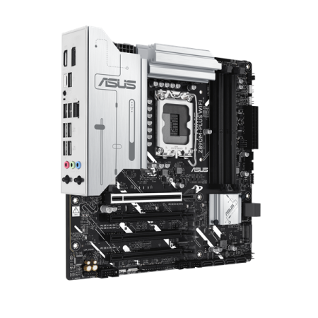Фото ASUS PRIME Z890M-PLUS WIFI, LGA1851, Z890, 4*DDR5, 6*SATA, 3*M.2, 5*USB 3.2, 4*USB 2.0, Type-C, 3*PCIx16, HDMI+DP, mATX; 90MB1J80-M0EAY0