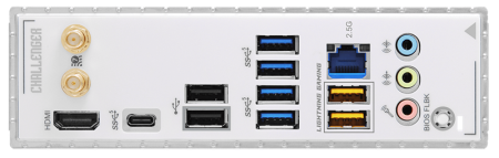 Фото ASROCK B860 Challenger WiFi White, LGA1851, B860, 4*DDR5, 4*SATA, 4*M.2, 4*USB 3.2, 2*USB 2.0, Type-C, 2*PCIx16, 1*M.2 (Key E), HDMI, ATX