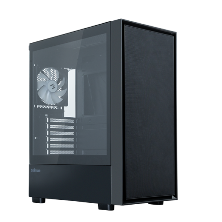 Фото ZALMAN S6, ATX, BLACK, WINDOW, 1xCombo (2.5'' or 3.5''), 3x2.5'', 1x3.5'', 1xUSB Type C, 1xUSB3.0, 2xUSB2.0, FRONT 3x140mm FRGB, REAR 1x120mm FRGB
