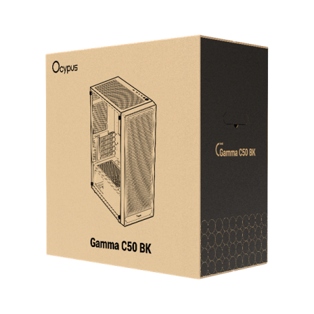 Фото Ocypus Gamma C50 BK, MATX, USB3.0*1+USB2.0*2