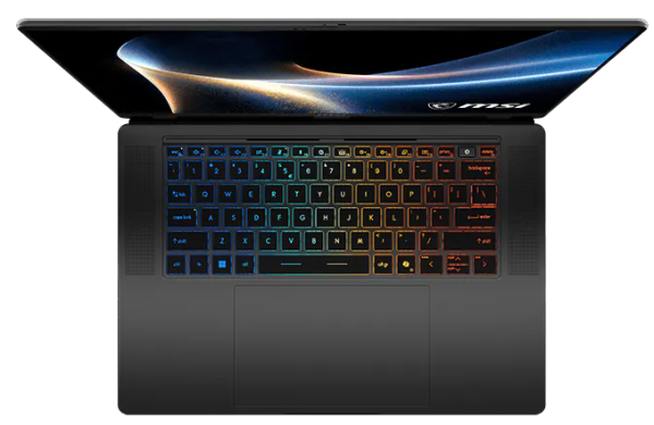 Фото MSI Stealth 16 AI+ B3WI Core 9 386H 16" 16:10 QHD+ (2560 x 1600) OLED, 240hz,DDR5 32GB (16GB*2),1TB SSD,NV RTX 5080 (GDDR7 16GB),99Whr,2.1kg,2y,Win11Home,Black