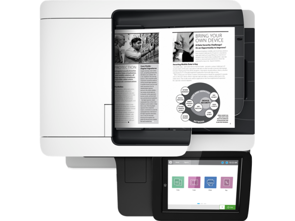 Фото Лазерное многофункциональное устройство HP LaserJet Enterprise MFP M528dn (p/c/s, A4, 1200 dpi, 43ppm, 1.75GB, 16GB eMMC, 2trays 100+550, ADF 100, Duplex, USB/GigEth, repl.F2A76A)