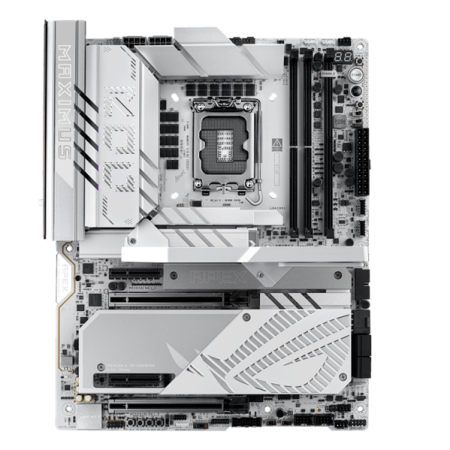 Фото ASUS ROG MAXIMUS Z890 APEX, LGA1851, Z890, 2*DDR5, 4*SATA, 6*M.2, 8*USB 3.2, Type-C, 2*PCIx16, 2*PCIx4, 2*Thunderbolt™ 4, ATX; 90MB1IP0-M0EAY0