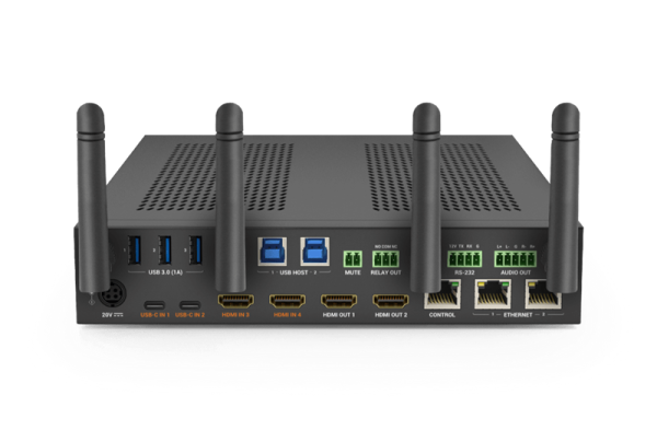 Wyrestorm Коммутатор презентационный 2x USB-C, 2x HDMI входы | 2x HDMI выходы | USB 3.0 | Беспроводное видео и USB