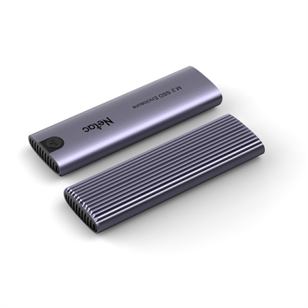 Фото Netac WH51 M.2 NVMe/SATA SSD Case, USB3.1 Gen2 10Gb/s to M-Key(MB key) NVMe SATA, Aluminum Cover, Compatible with 4 size of 2280/2260/2242/2230, with C to C and C to A cable