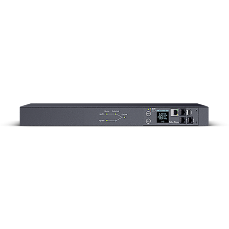Фото Панель питания распределительная CyberPower ATS CyberPower (PDU20SWHVIEC10ATNET) 1U type, 16Amp,SNMP, plug IEC 320 C20, (8) IEC 320 C13 (2) IEC 320 C19