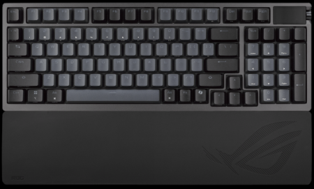 Фото ASUS M901 ROG AZOTH 96 HE, Wired, 2.4GHz RF, Bluetooth 5.1, 96%, ABS, RGB Lighting, Black