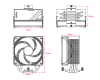 Фото ID-COOLING FROZN A410 SE ARGB LGA1700/1200/115X/AM5/AM4 (10шт/кор, TDP 180W, PWM, 4 тепл.трубки прямого контакта, ARGB FAN 120mm, черный) RET