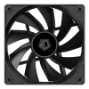 Фото ID-COOLING XF-120-K 120x120x25мм (60шт./кор, PWM, Low Noise, резиновые углы, 700-1800об/мин, черный) BOX