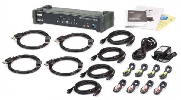Фото ATEN 4P USB 3 4K DisplayPort MST KVMP Switch