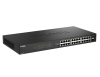 Фото D-Link Конфигурируемый PoE-коммутатор, 24x1000Base-T PoE, 2x1000Base-X SFP, PoE-бюджет 240 Вт, дальность PoE до 250 м, DIP-переключатель, корпус металл