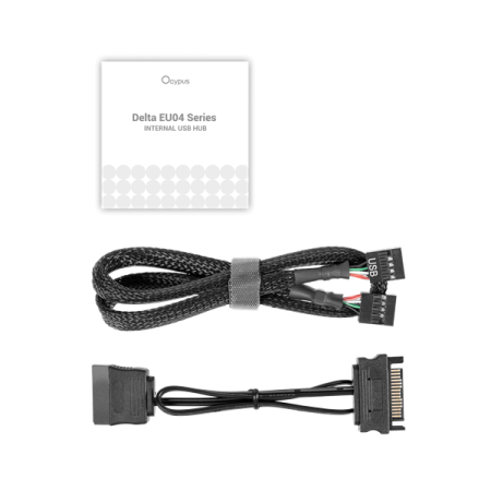 Фото Ocypus Delta EU04 BK, 4 ports USB 2.0 Hub