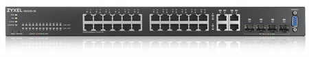 Фото L2 Zyxel NebulaFlex Pro GS2220-28, rack 19", 24xGE, 4xCombo (SFP/RJ-45), бесшумный