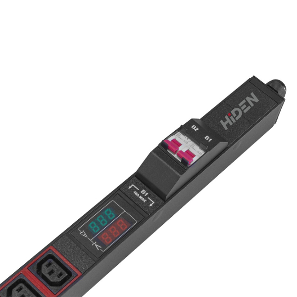 Смотреть Блок розеток HIDEN однофазный вертикальный, 24 розетки С13, 6 розеток С19, 32A, авт. выкл. (2x16А), амперметр/вольтметр (2шт), кабель питания 3м (3х4мм2) с вилкой IEC 60309 Фото Блок розеток HIDEN однофазный вертикальный, 24 розетки С13, 6 розеток С19, 32A, авт. выкл. (2x16А), амперметр/вольтметр (2шт), кабель питания 3м (3х4мм2) с вилкой IEC 60309