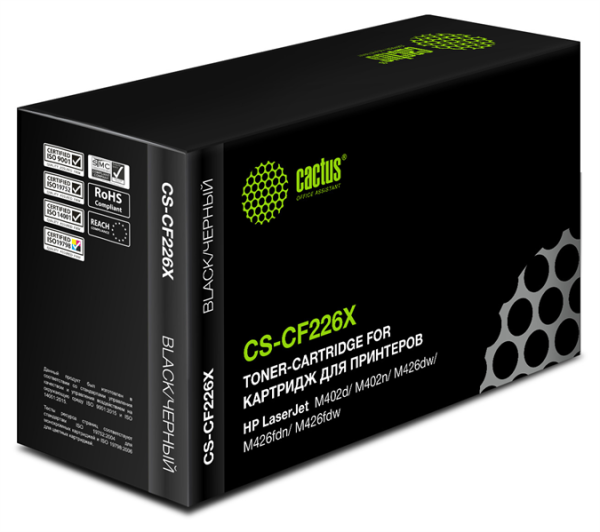 Фото Cactus CS-CF226X CF226X черный (9000стр.) для HP LJ M402d/M402n/M426dw/M426fdn/M426fdw