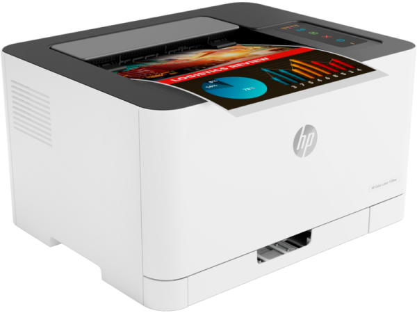 Фото HP Color Laser 150nw (A4,600x600dpi, (18(4)ppm, 64Mb, USB 2.0/Wi-Fi/Eth10/100,AirPrint, HP Smart,1tray 150, 1y warr, cartridges 700b &500cmy pages in box,repl.SL-C430W ) (4ZB95A#B19)