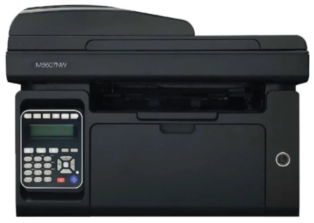 Фото Pantum M6607NW, P/C/S/F (with handset), Mono laser, А4, 22 ppm (max 20000 p/mon), 600 MHz, 1200x1200 dpi, 256 MB RAM, ADF35, paper tray 150 pages, USB, LAN, WiFi, start. cartridge 1600 pages