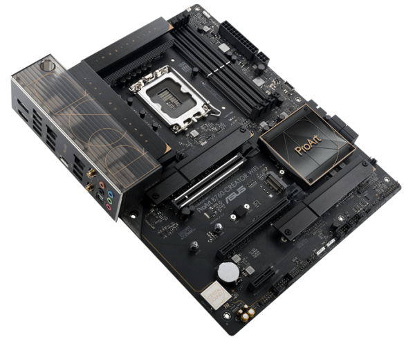 Фото ASUS PROART B760-CREATOR WIFI, LGA1700, B760, 4*DDR5, 4*SATA, 3*M.2, 4*USB 3.2, 4*USB 2.0, Type-C, 2*PCIx16, 1*PCIx1, DP+HDMI, ATX; 90MB1FY0-M1EAY0